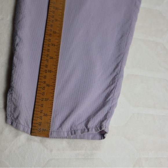 FLAX Lilac Cotton Rayon Pants S Relaxed Minimalist Boho Spring Summer Coastal - Picture 11 of 12